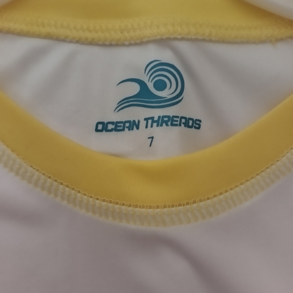 New Ocean Thread Swim Rashguard Set / Size 7 - Picture 3 of 6